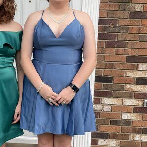 Light Blue Homecoming Dress